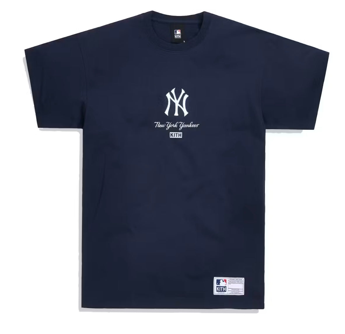 Kith For Major League Baseball New York Yankees Icon Script Box Tee