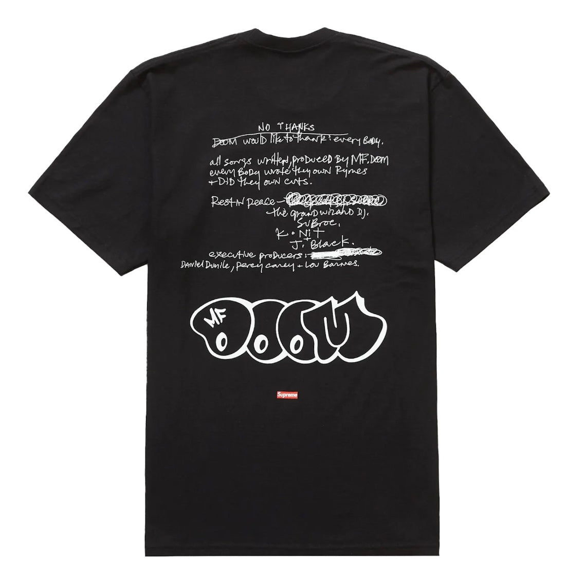 Supreme MF DOOM Tee Black