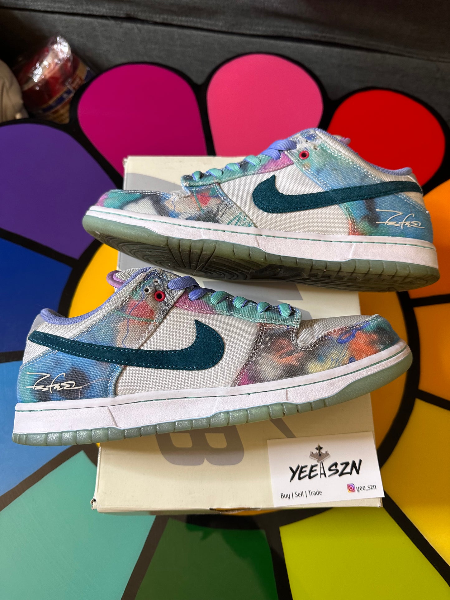 Nike SB Dunk Low Futura Laboratories Bleached Aqua