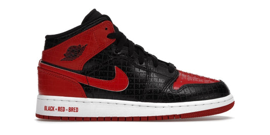 Jordan 1 Mid Bred Text (GS)