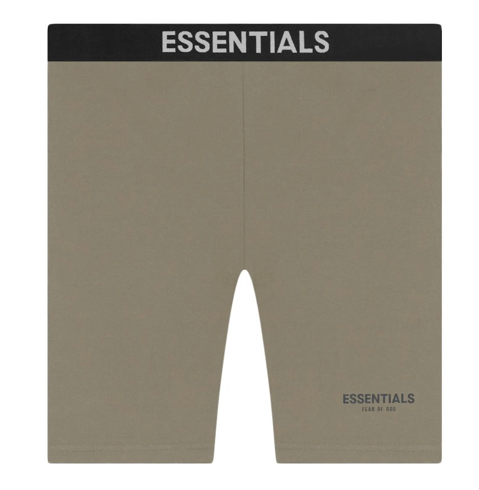 Fear of God Essentials Athletic Biker Shorts Taupe