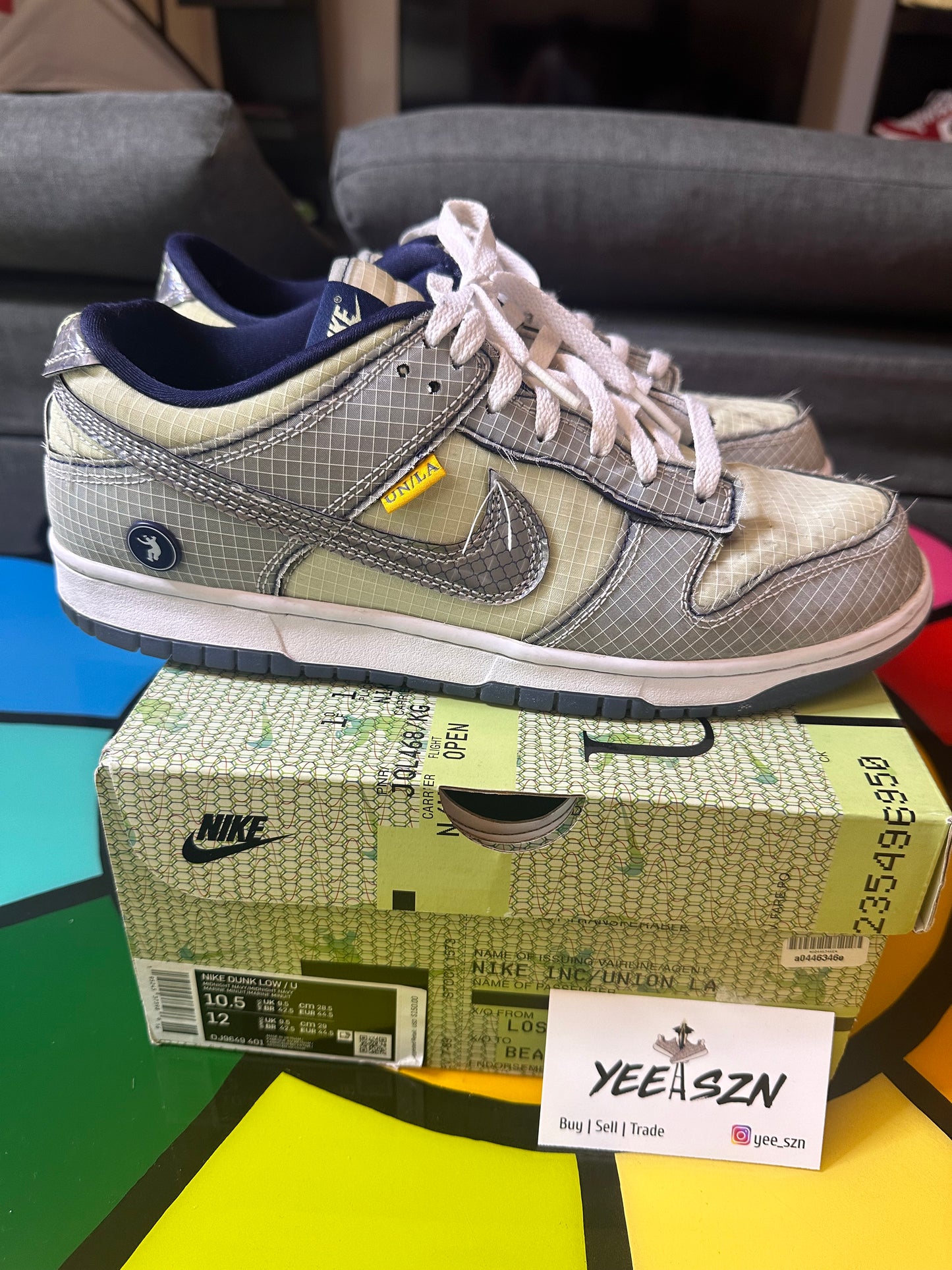 Nike Dunk Low Union Passport Pack Pistachio