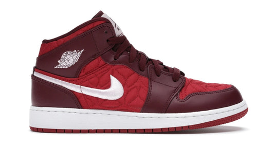 Jordan 1 Mid SE Red Quilt (GS)