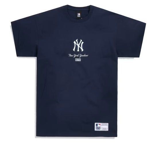 Kith For Major League Baseball New York Yankees Icon Script Box Tee