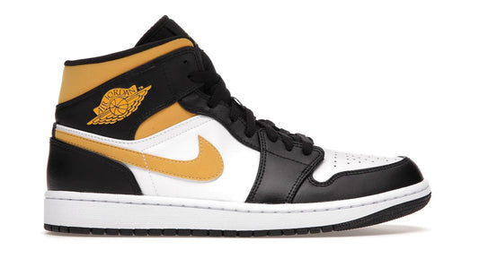 Jordan 1 Mid White Pollen Black