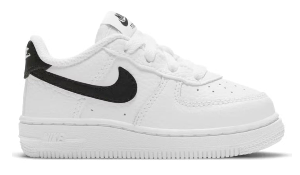 Nike Air Force 1 Low White Black Swoosh (TD)