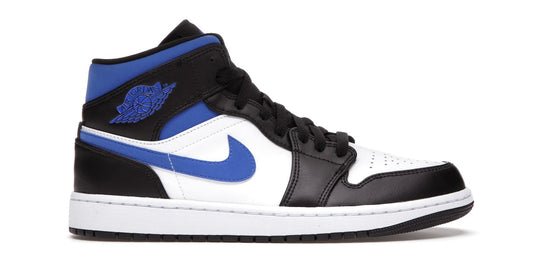 Jordan 1 Mid White Black Racer Blue