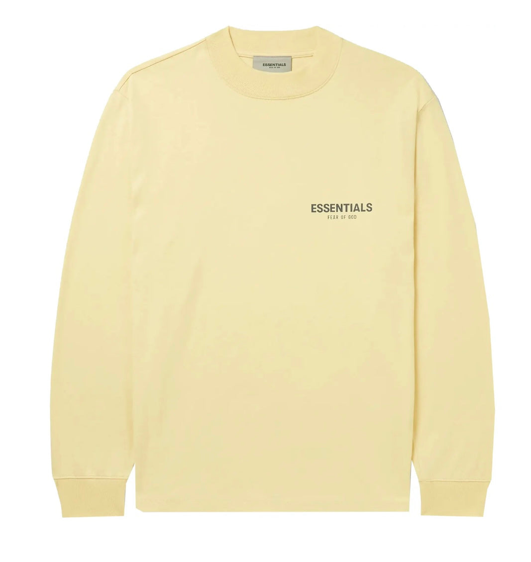 Fear of God Essentials Mr. Porter Exclusive Logo-Print Cotton-Blend Jersey Sweatshirt Garden Glove/Cream