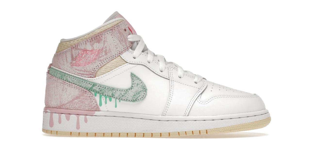 Jordan 1 Mid Paint Drip (GS)