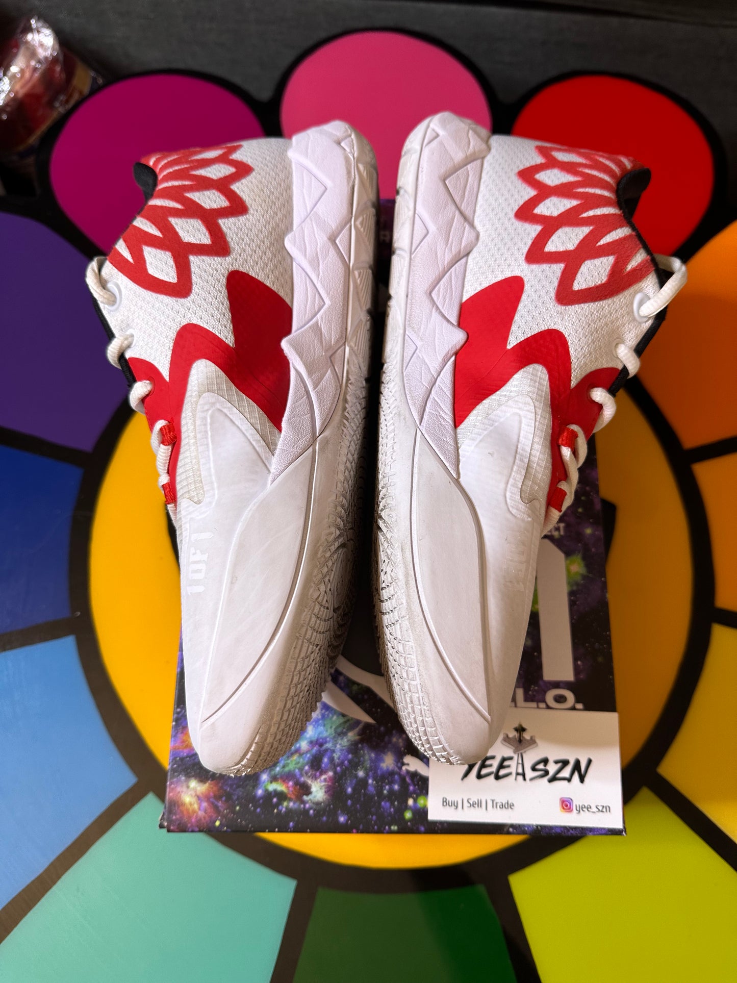 Puma LaMelo Ball MB.01 Lo Team Colors White High Risk Red