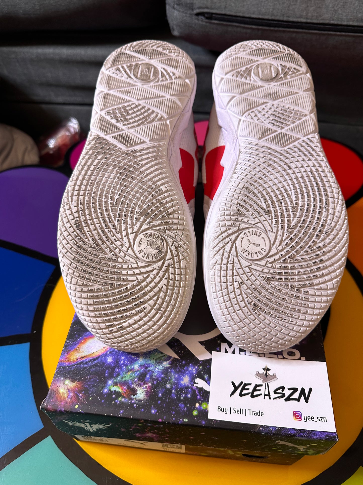 Puma LaMelo Ball MB.01 Lo Team Colors White High Risk Red