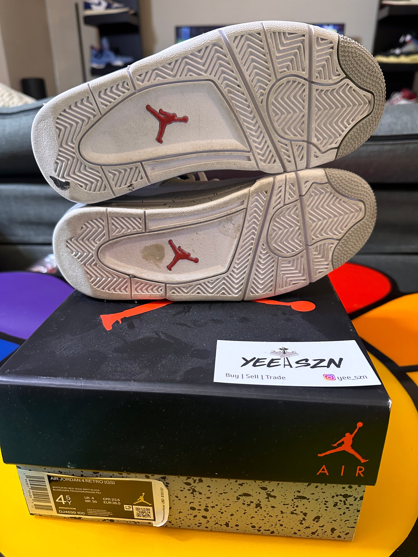 Jordan 4 Retro White Oreo (2021) (GS)