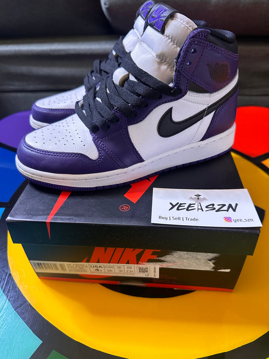 Jordan 1 Retro High Court Purple White (GS)