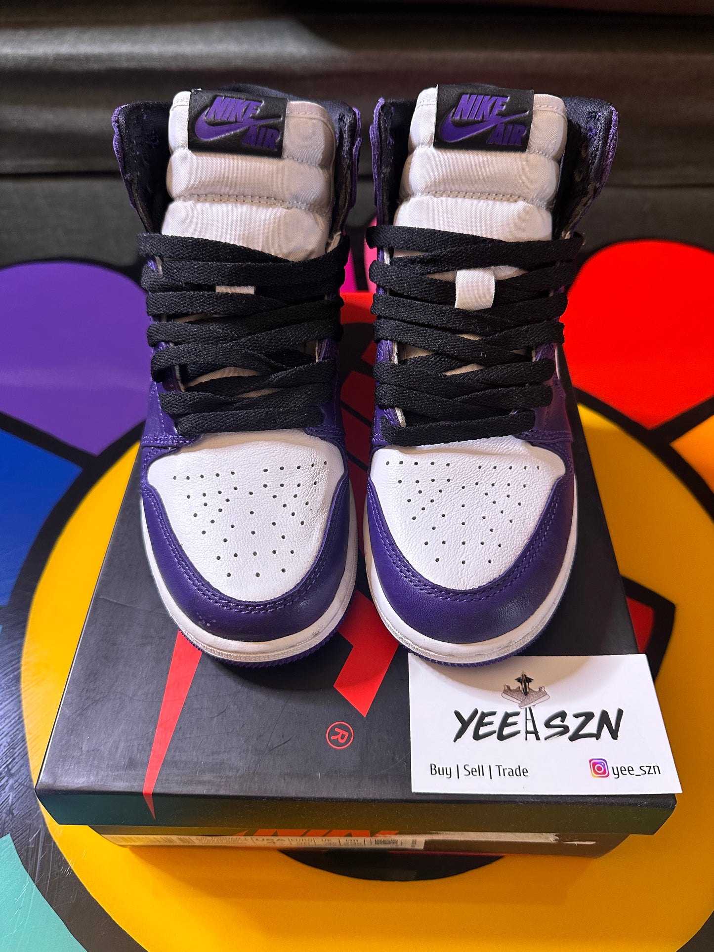 Jordan 1 Retro High Court Purple White (GS)