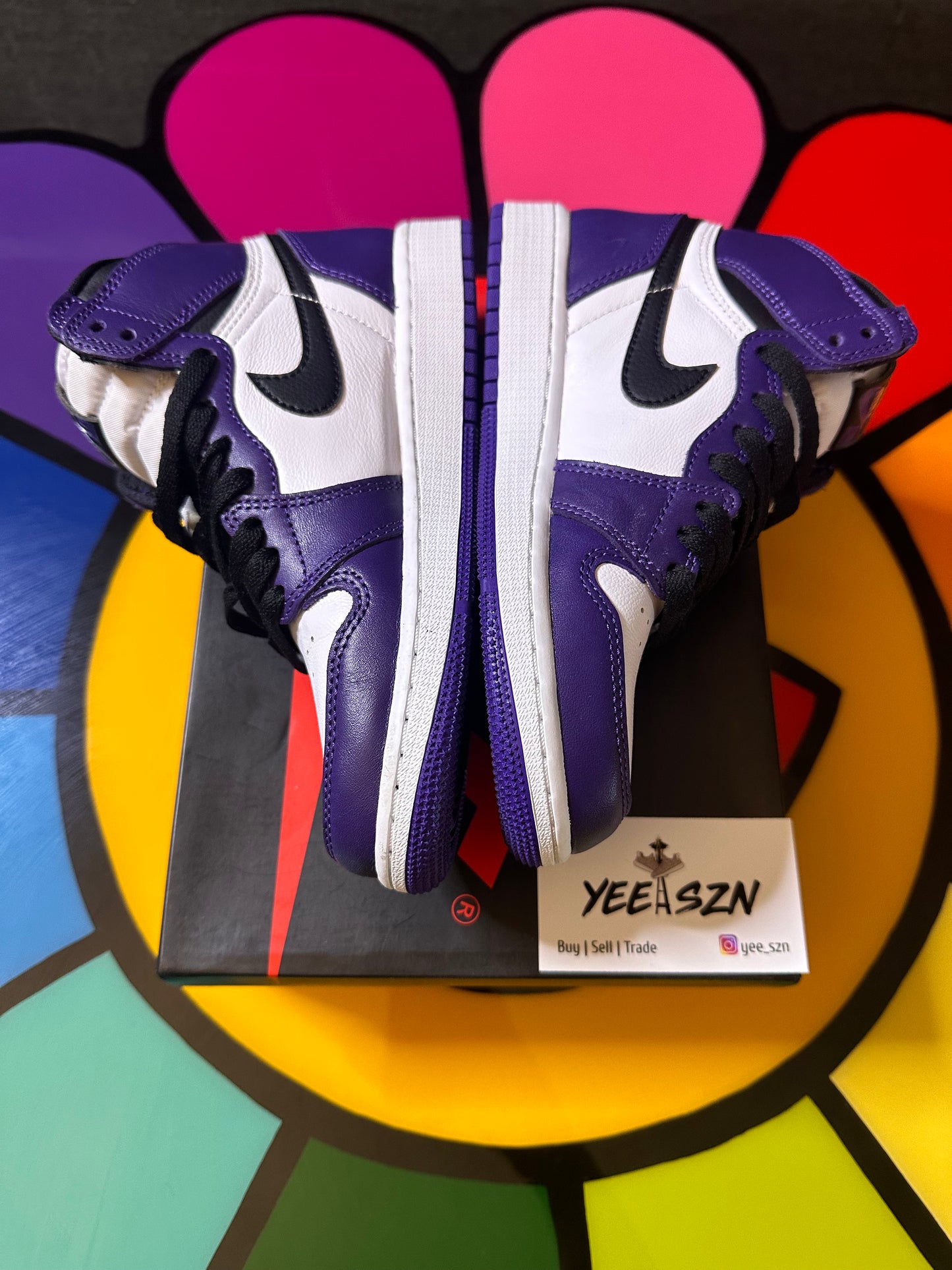 Jordan 1 Retro High Court Purple White (GS)