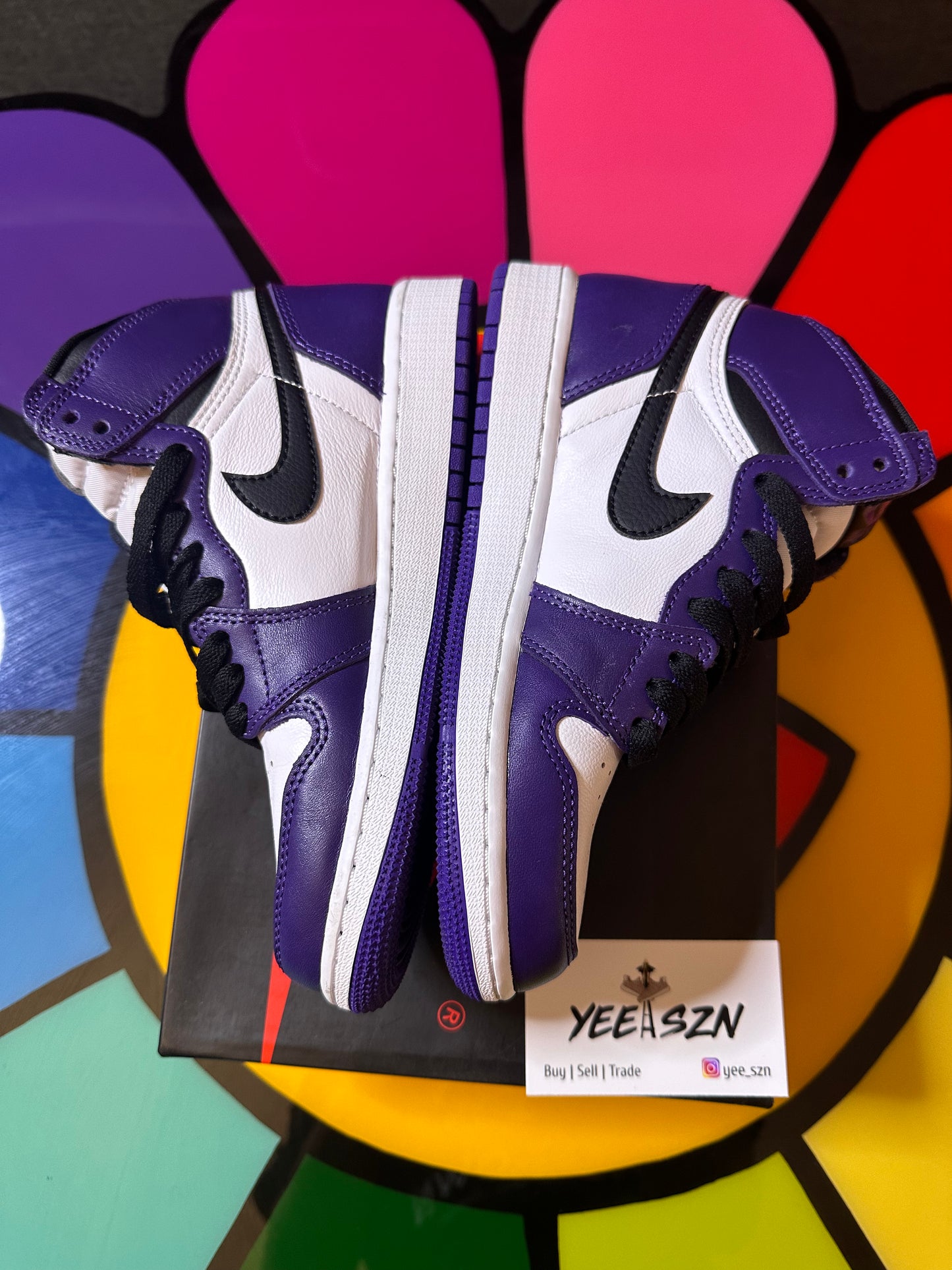 Jordan 1 Retro High Court Purple White (GS)