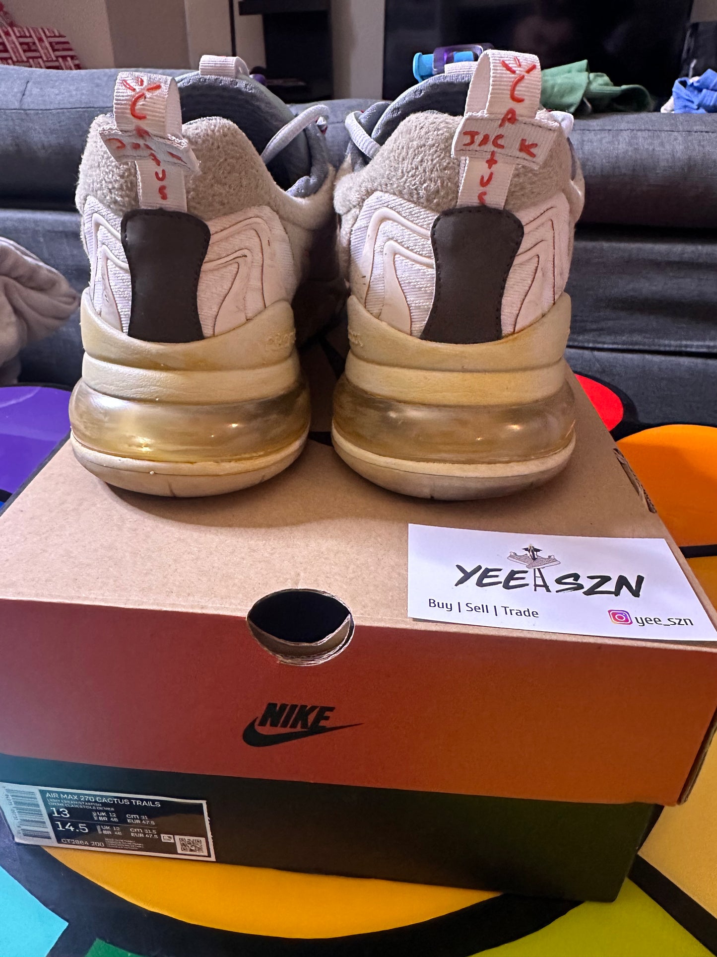 Nike Air Max 270 React ENG Travis Scott Cactus Trails