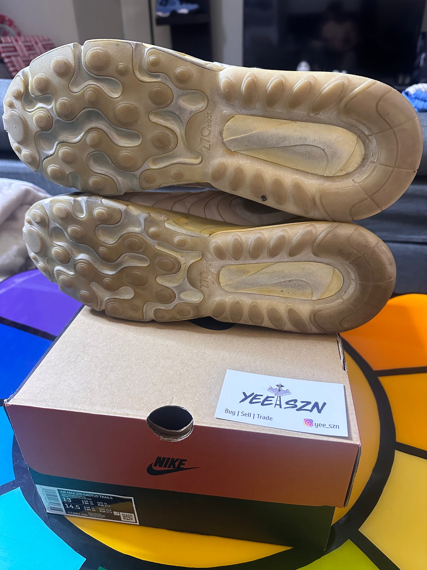 Nike Air Max 270 React ENG Travis Scott Cactus Trails