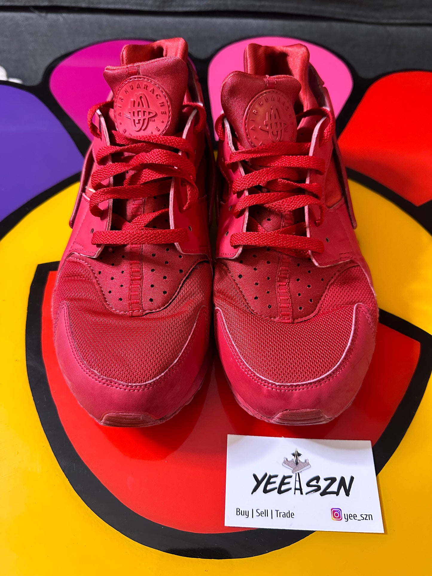 Nike Air Huarache Triple Red