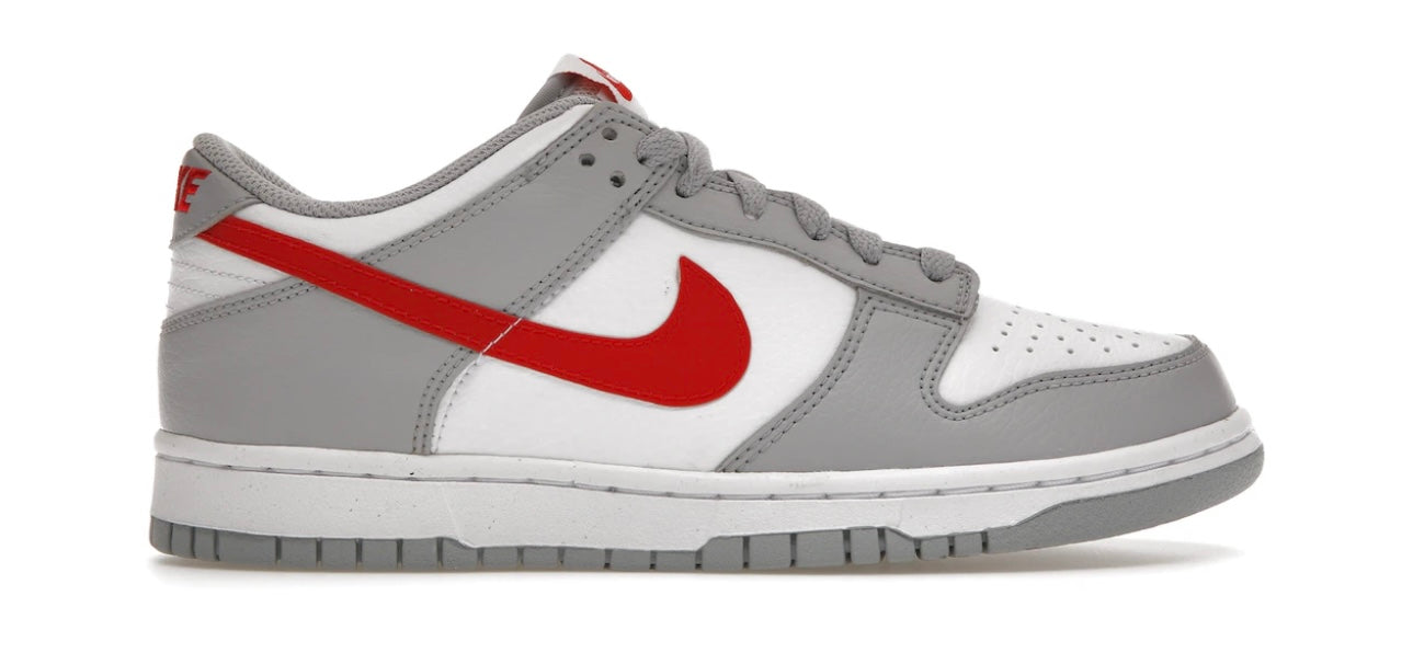 Nike Dunk Low White Wolf Grey University Red (GS)